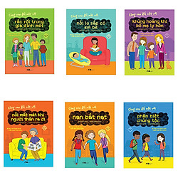 Trọn bộ 6 cuốn Cùng Con Đối Mặt: Phân Biệt Chủng Tộc – Nạn Bắt Nạt – Nỗi Mất Mát Khi Ngườ