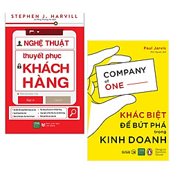 Combo Sách Kinh Tế:  Nghệ Thuật Thuyết Phục Khách Hàng + Khác Biệt Để Bứt Phá Trong Kinh