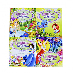 Sách Bộ 4 cuốn Chuyện kể hằng đêm: Cô bé Lọ Lem,Cô bé quàng khăn đỏ, Nàng Bạch Tuyết, Nàng tiên cá