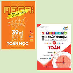 Combo sách ôn luyên thi trắc nghiệm THPT quốc gia – Mega luyện đề 2019 môn toán.