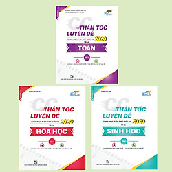 Combo CC Thần tốc luyện đề 2020 khối B môn: Toán – Hóa – Sinh (Tập 1)