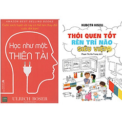 Combo 2 Cuốn Sách Học Như Một Thiên Tài + Thói Quen Tốt Rèn Trí Não Siêu Việt