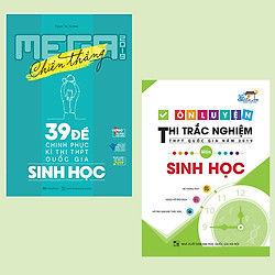 Combo sách ôn luyện thi trắc nghiệm THPT quốc gia – Mega luyện đề THPT quốc gia 2019 môn Sinh Học