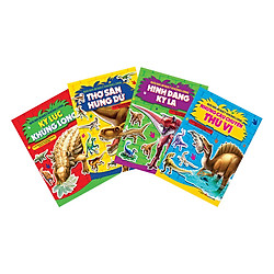 Bộ Sách 3D Kèm Hình Dán – Giải Mã Bí Mật Khủng Long (Trọn Bộ 4 Cuốn)