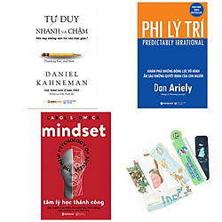 Combo tư duy nhanh và chậm +phi lý trí +tâm lý học thành công (bản đặc biệt tặng kèm book