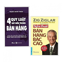 Combo sách bán hàng hay : 4 quy luật bất biến trong bán hàng + Nghệ thuật bán hàng bậc ca