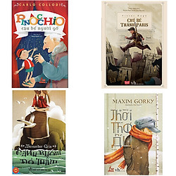 Combo Pinochio Cậu Bé Người Gỗ + Cánh Buồm Đỏ Thắm + Chú Bé Thành Paris + Thời Thơ Ấu