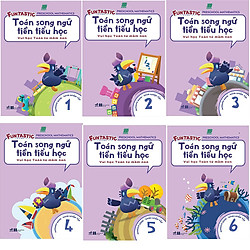 Bộ 6 cuốn Toán Song Ngữ Tiền Tiểu Học: Sách Luyện Tập