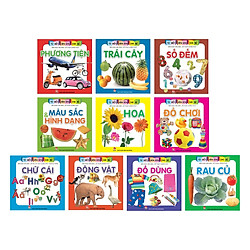 Combo Bộ 10 Cuốn Từ Điển Hình Ảnh Cho Bé: Phương Tiện + Trái Cây + Số Đếm + Màu Sắc Và Hì