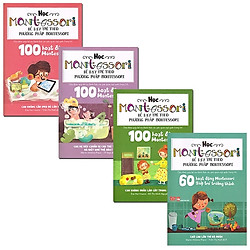 Sách Học Montessori Để Dạy Trẻ Theo Phương Pháp Montessori – Trọn Bộ 4 Cuốn (Tặng kèm sổ tay giáo dục gia đình Nhật Bản)