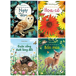 Combo 4 Cuốn Sách Đầu Đời Tuyệt Đẹp Về Hoa Cỏ, Ngày Và Đêm, Cuộc Sống Dưới Lòng Đất, Bốn