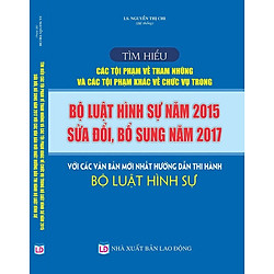 Tìm hiểu các tội phạm về tham nhũng và các tội phạm khác về chức vụ trong Bộ luật Hình sự năm 2015, sửa đổi, bổ sung năm 2017 với các văn bản mới nhất h