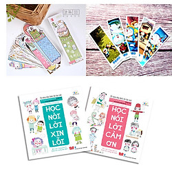 Kỹ năng sống dành cho học sinh (Combo Học nói lời xin lỗi & Học nói lời cảm ơn Tặng 01 Bo