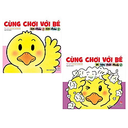 Combo Cùng Chơi Với Bé (Tái Bản 2019): Đi Tắm Thật Thích! + Xin Chào! Xin Chào! (Bộ 2 Cuố