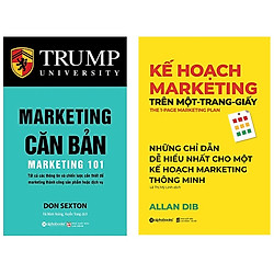 Combo Sách Marketing – Bán Hàng :  Marketing Căn Bản + Kế Hoạch Marketing Trên Một Trang