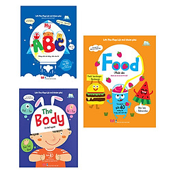 Lift-The-Flap – Lật Mở Khám Phá – Cơ Thể Người + Thức Ăn + Bảng Chữ Cái Tiếng Anh Cho Bé