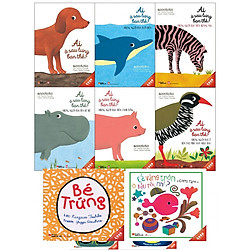 Combo Ehon 8 cuốn Ai sau lưng bạn thế + Cá vàng trốn đâu rồi nhỉ + Bé trứng tặng sổ tay g