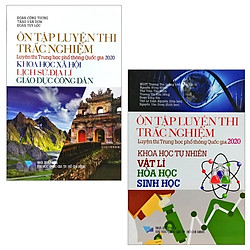 Combo Ôn Tập Luyện Thi Trắc Nghiệm Luyện Thi THPT Quốc Gia 2020 – Khoa Học Tự Nhiên (Vật