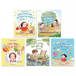 Bộ 5 cuốn Nhà Khoa Học Nhí:  Khám Phá Hiện Tượng Khúc Xạ, Chơi Trốn Tìm Với Bạn Hơi Nước,  Mình Cùng Làm Giá Đỗ, Tĩnh Điện Là Gì Nhỉ?,  Cùng Bay Với Bon