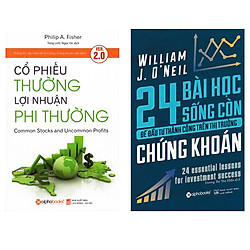Combo Sách Kỹ Năng Đầu Tư Chứng Khoán: Cổ Phiếu Thường, Lợi Nhuận Phi Thường + 24 Bài Học