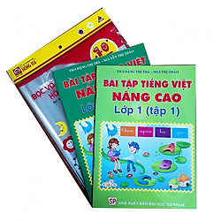 Combo Bài tập Tiếng Việt nâng cao lớp 1 + tập bọc sách vở