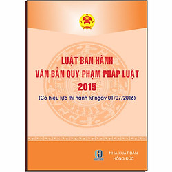 Luật Ban Hành Văn Bản Quy Phạm Pháp Luật 2015