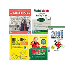 Combo 4 cuốn ; Hacking your english spealkng + MindMap ngữ pháp tiếng anh bằng sơ đồ tư d