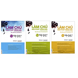 Combo 3 cuốn làm chủ ngữ pháp tiếng hàn tặng 1 thẻ flash card bất kì như hình