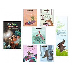 Combo sách hay cho bé mẫu giáo: Khu Rừng Bánh Kem + Bộ Chuyện Ở Rừng Vi Vu (5 cuốn) – Tặng kèm bookmark danh ngôn hình voi