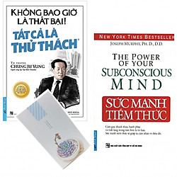 Combo Không Bao Giờ Thất Bại + Sức Mạnh Tiềm Thức (tặng kèm sổ tay dài hình yêu thích)