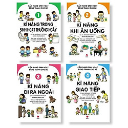 Combo Cẩm Nang Sinh Hoạt Bằng Tranh Cho Bé (Bộ 4Q)