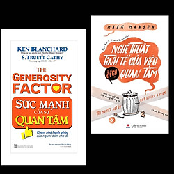Combo 2 cuốn sách tư duy kĩ năng sống:  Sức Mạnh Của Sự Quan Tâm +  Nghệ Thuật Tinh Tế Củ
