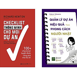 Combo 2 Cuốn Sách:  Checklists Thông Tin Cho Mọi Dự Án + Quản Lý Dự Án Hiệu Quả Theo Phon