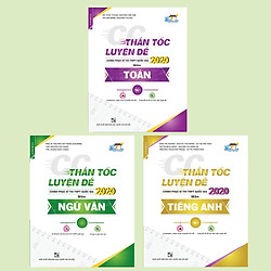 Combo CC Thần tốc luyện đề 2020 khối D môn: Toán – Văn – Anh 1