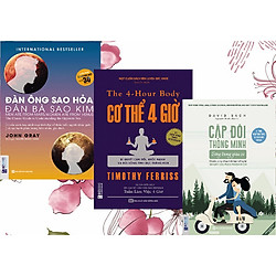 Sách kỹ năng combo 3 quyển: Đàn ông sao hỏa, đàn bà sao kim+ Cơ thể 4 giờ – Bí quyết cân