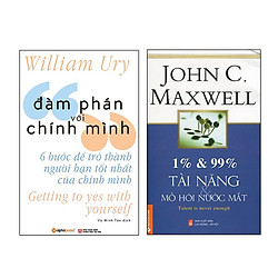 Combo Sách Đàm Phán Với Chính Mình và 1% Và 99% Tài Năng Và Mồ Hôi Nước Mắt