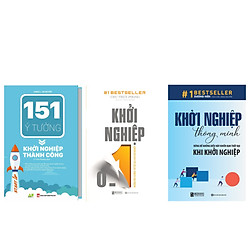 Combo bộ sách:151 Ý Tưởng Khởi Nghiệp Thành Công + Khởi Nghiệp Thông Minh + Khởi Nghiệp 0