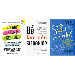 Combo Hành Trang Cho Thành Công ( Trí Nhớ Không Giới Hạn + Để Làm Nên Sự Nghiệp + Siêu Tr