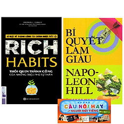 Combo Bí Quyết Làm Giàu Của NaPo Neol Hill Và Rich Habits -Thói Quen Làm Giàu Của Những Triệu PHú Tự Thân – Tặng Kèm Nhũng Câu Nói Hay Của  Người Nổi Ti