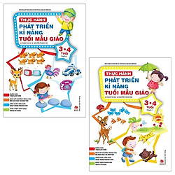 Combo Thực Hành Phát Triển Kĩ Năng Tuổi Mẫu Giáo 3-4 Tuổi (Tái Bản 2019): Quyển 1 Và 2 (B