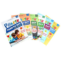 Bộ sách POMath Toán tư duy cho trẻ em 4 đến 6 tuổi (6 cuốn)