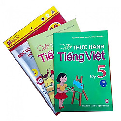 Combo Vở thực hành Tiếng Việt lớp 5 + tập bọc sách vở