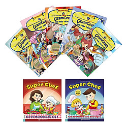Combo Gram Gram Ngữ Pháp (Tặng Kèm Bộ 2 Tập Super Chef Cùng Con Trở Thành Siêu Đầu Bếp Nh