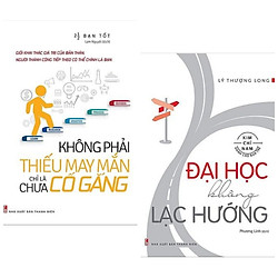 Combo Sách Cho Cuộc Sống Của Bạn Trở Nên Hoang Hảo Nhất:  Không Phải Thiếu May Mắn Chỉ Là