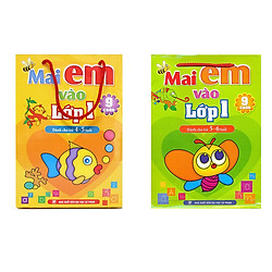 Combo sách mai em vào lớp 1 từ 4-6t tặng thẻ flashcarf bất kì trong hình