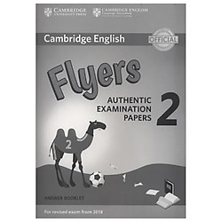 Cambridge English Young Learners 2 for Revised Exam from 2018 Flyers Answer Booklet: Auth