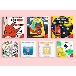 Combo 2 bộ Ehon Âm thanh và Màu sắc – Cho bé 0-6 tuổi thông minh và sáng tạo (Tặng kèm cu