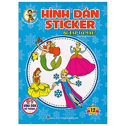 Hình Dán Sticker – Bé Tập Tô Màu – Quyển 12