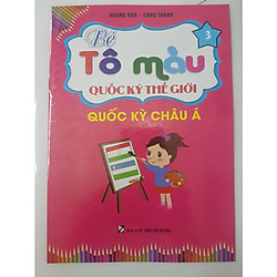 Bé Tô Màu  Quốc Kỳ Thế Giới (Quốc Kỳ Châu Á 3 )