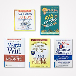 Combo Vị giám đốc 1 phút, Bí mật tư duy triệu phú, Khó cỡ nào cũng gỡ, Sức mạnh ngôn từ, Lập bản đồ tư duy